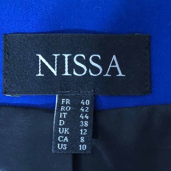 Unique blue chic jacquet - Picture 6 of 8